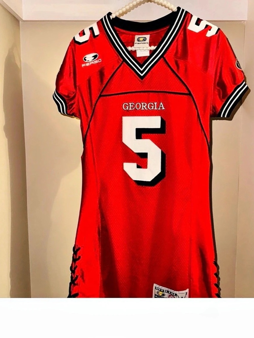 FERGO UGA Georgia Bulldog cheerleader Jersey Dress